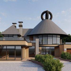 4 bedroom rondavel design .  R80.00 per aquare meter